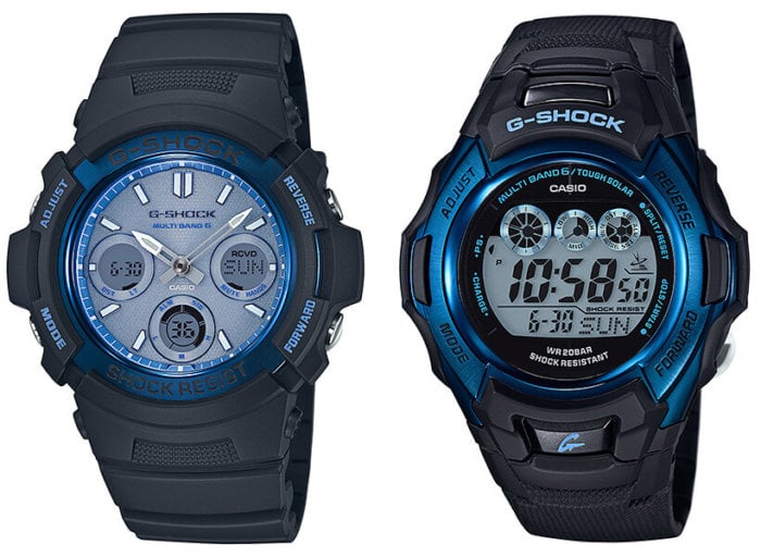 G-Shock AWG-M100SF-2AJR and GW-M500F-2JR Fire Package 2016