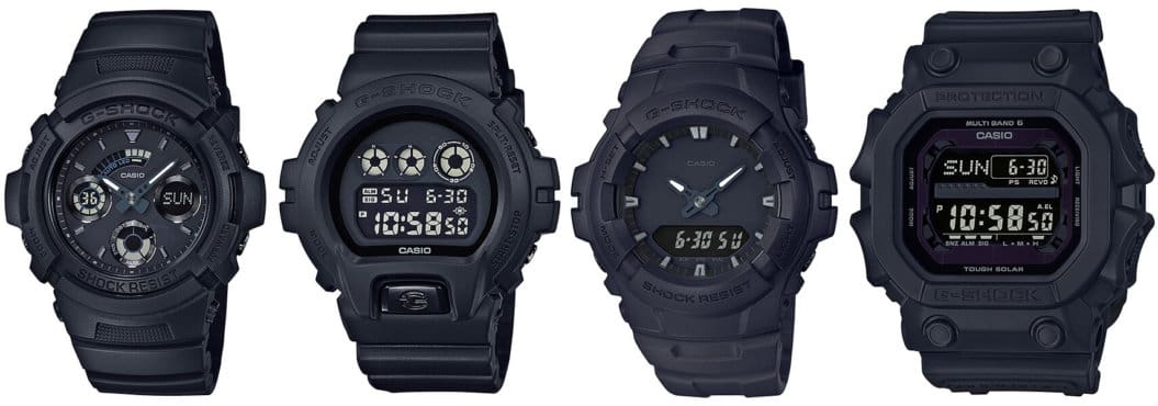 g shock black and bronze