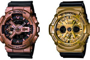 GA110GD-9B2 and GA200GD-9B2 G-Shock Gold X Black Series