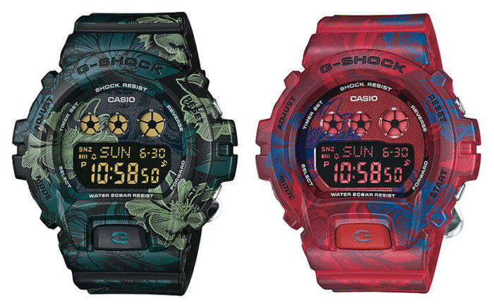 GMD-S6900F-1 GMD-S6900F-4 Floral S Series G-Shock for Women