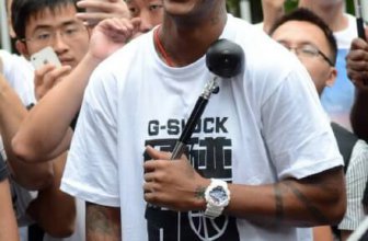 Stephon Marbury wearing G-Shock watch in China