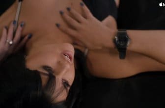 Selena Gomez wearing G-Shock S Series GMDS6900SM-1 watch