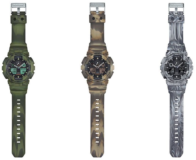 G-Shock GA-100MM Marble Edition Camouflage Series