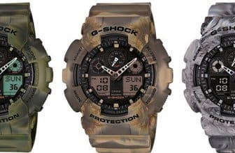 GA100MM-3A GA100MM-5A GA100MM-8A G-Shock Marble Camouflage Series