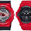 G-Shock GA110RD-4A and GA201RD-4A Red Color Theme Collection