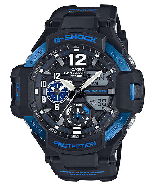 Blue G-Shock GA-1100-2B Gravitymaster