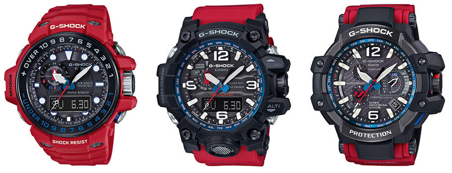 g shock mudmaster red strap