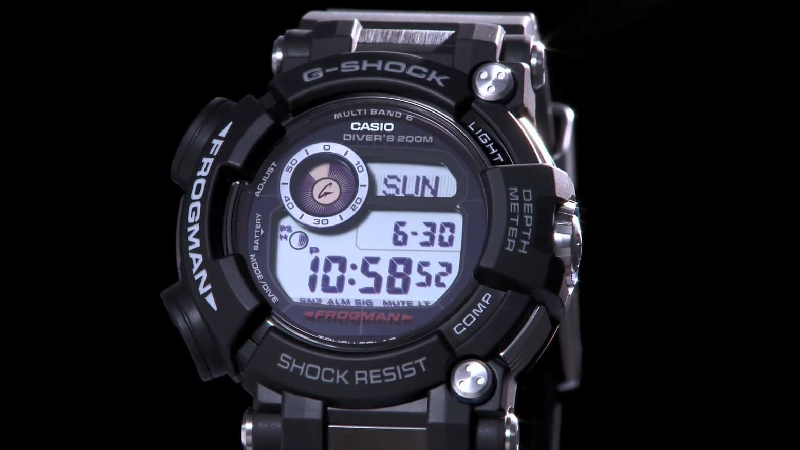 G-Shock Frogman GWF-D1000 with Depth Gauge and Compass