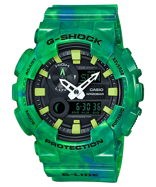 G-Shock G-LIDE GAX-100 Watch with Tide, Moon, Thermometer - G 