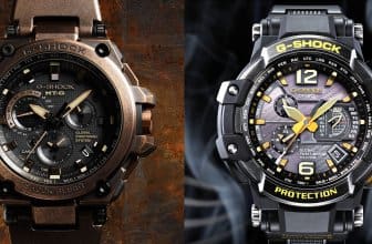 G-Shock GPW-1000VFC Silver Aged IP and MTG-G1000AR Suken Treasure Rose Gold Aged IP