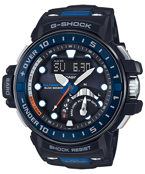 G-Shock GWN-Q1000-1A with Tide and Moon