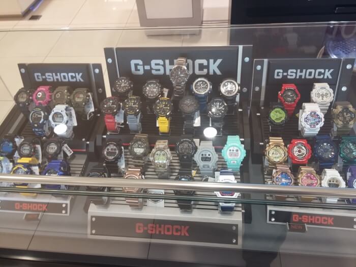 Casio G-Shock watches at Aeon Mall Phnom Penh