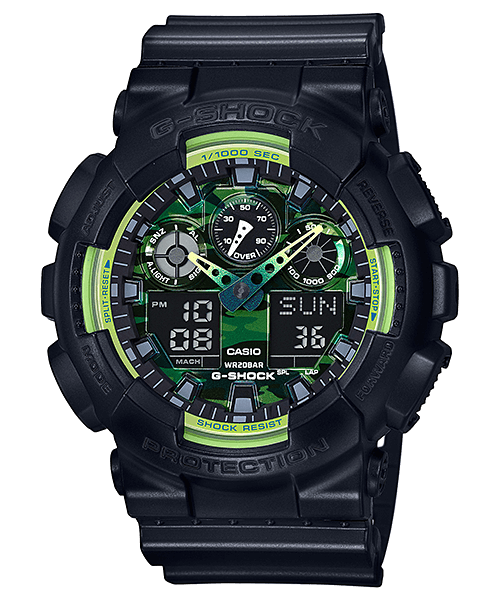 G-Shock Sporty Illumi Series: GA100LY-1A, GA110LY-1A, and 