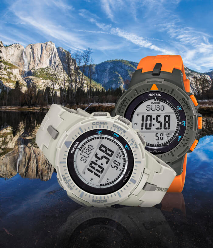 Casio Pro Trek PRG300-4 and PRG300-8