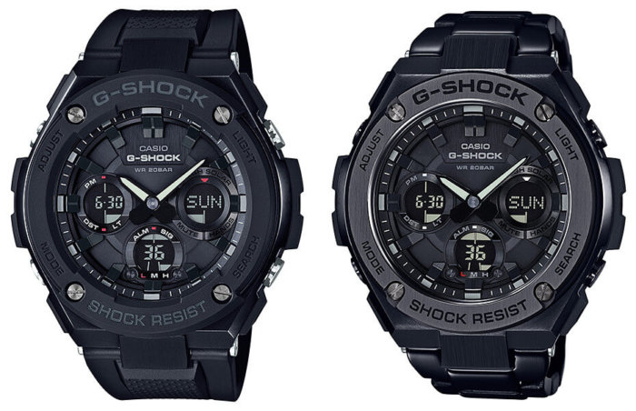 G-Shock G-STEEL GST-S100G-1B and GST-S110BD-1B