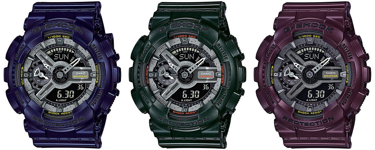G Shock S Series GMA S110MC Dark Metallic Color Collection