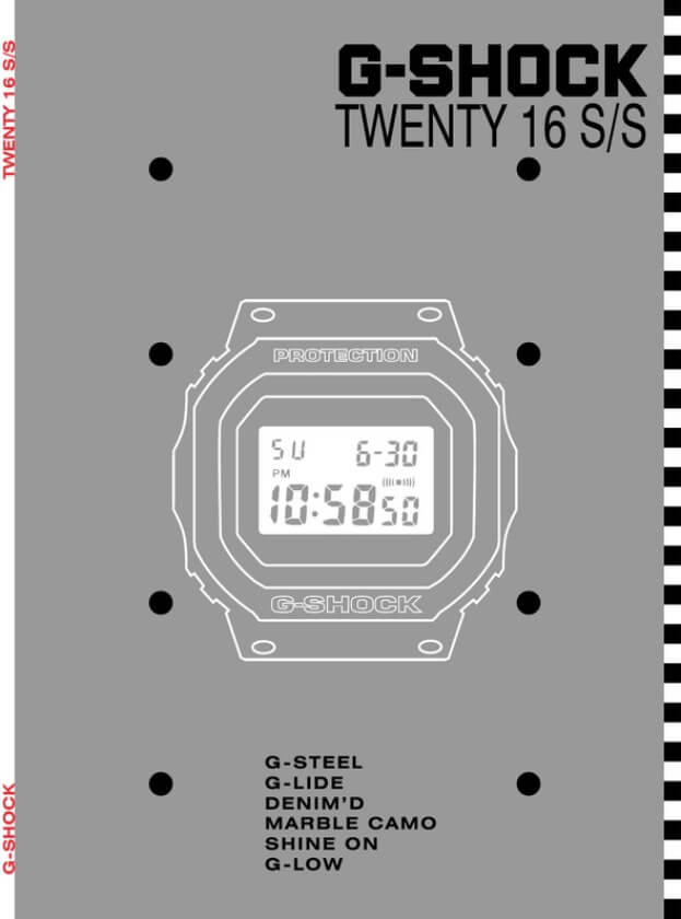 G-Shock Twenty 16 S/S Catalog 2016