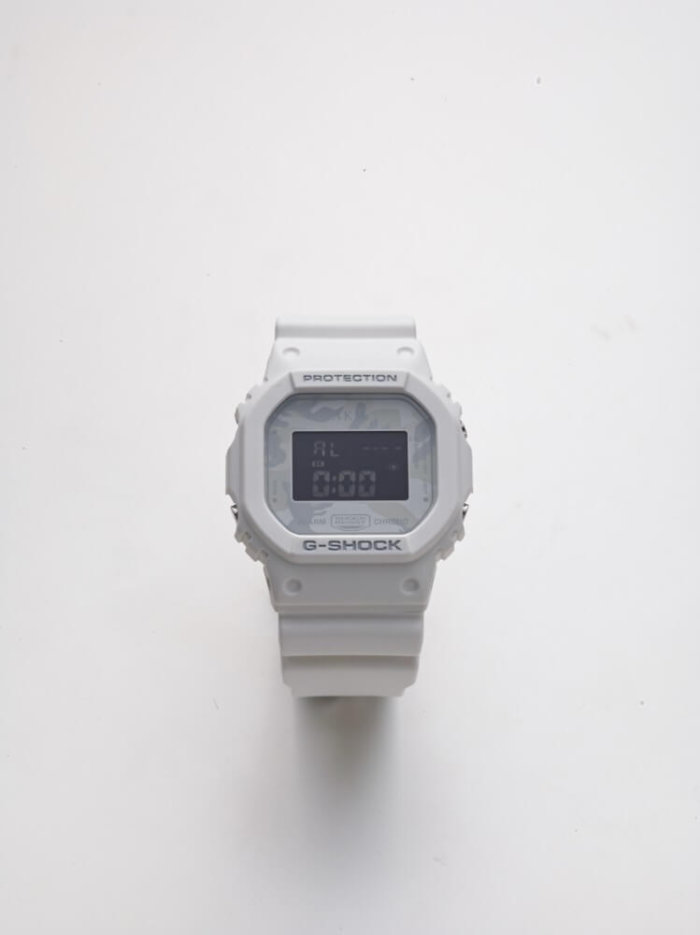 AKM 10th Anniversary x G-Shock DW-5600E White Camouflage Watch