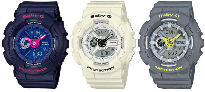 Casio Baby-G Punching Pattern BA-110PP-2AJF BA-110PP-7AJF BA-110PP-8AJF