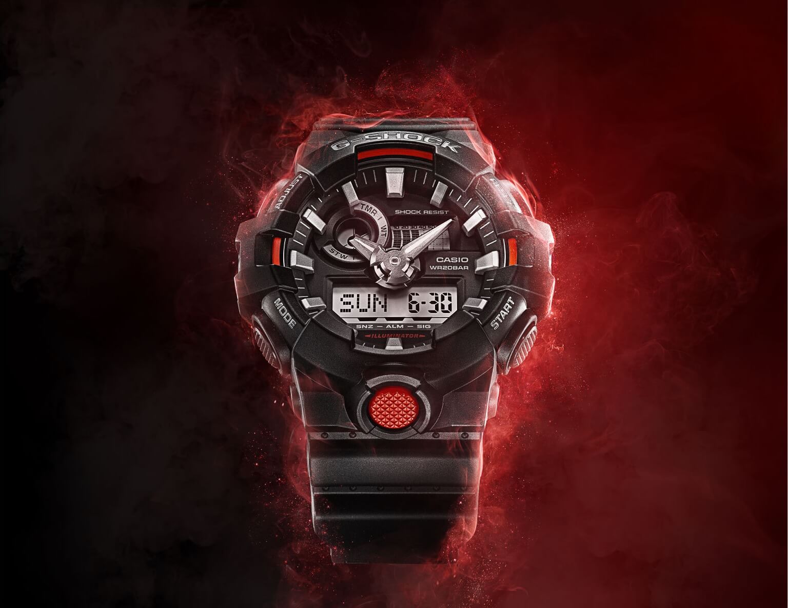 G-Shock GA-700 Analog-Digital with Front Light Button