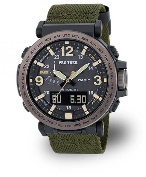 Casio Pro Trek PRG600 Tough Solar with Stainless Steel Bezel G