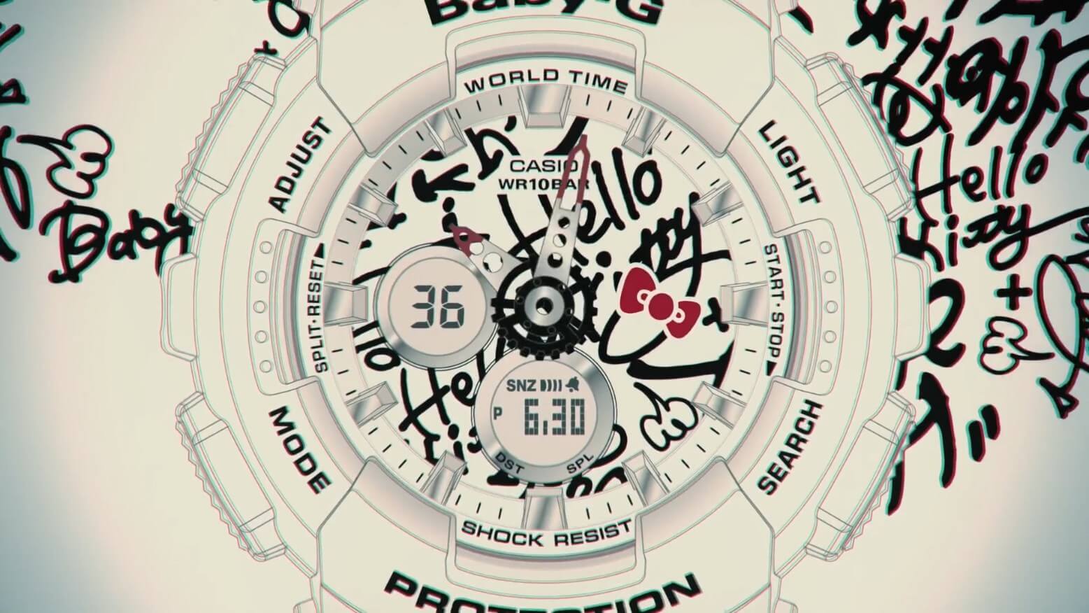 Hello Kitty x Casio Baby-G BA-120KT-7A Watch