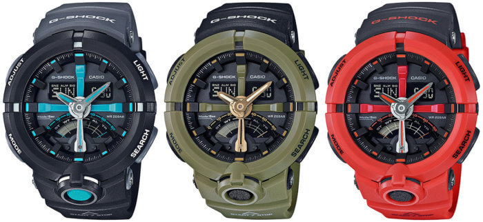 G-Shock GA-500P-1A GA-500P-3A GA-500P-4A