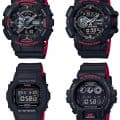 G-Shock Black and Red Series DW-5600HR-1JF GW-6900HR-1JF GA-110HR-1AJF GA-400HR-1AJF