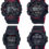 G-Shock Black and Red Heritage Layered Band Series