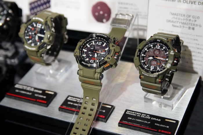 G-Shock Master in Olive Drab GPW-1000KH-3AJF GW-A1100KH-3AJF GA-1100KH-3AJF