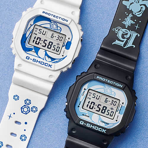 Tokyo DisneySea 15th Anniversary G-Shock DW-5600 Black White Pair