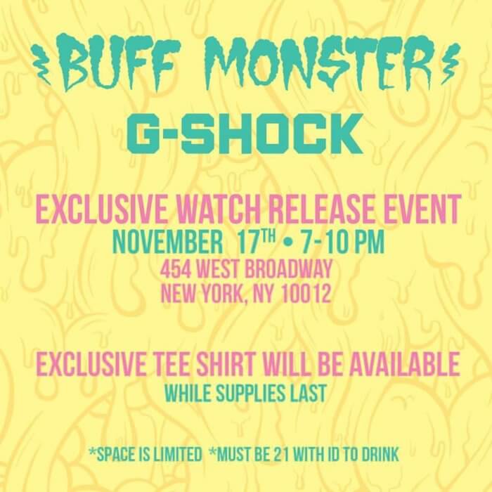 Buff Monster x G-Shock Event