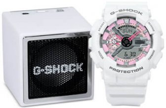 G-Shock S Series GMAS110MP7GB with Bluetooth Speaker