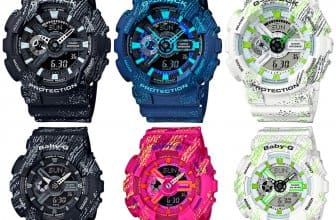G-Shock GA-110TX and Baby-G BA-110TX Scratch Textile Pattern
