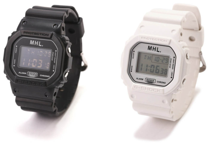 Margaret Howell x G-Shock DW-5600 Black & White Pair