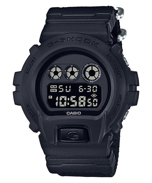 G-Shock Military Basic Black DW-6900BBN-1 with Cordura Nylon Band