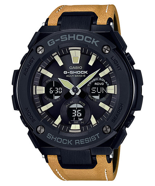 G-Shock G-STEEL GST-W120L-1BJF Tough Leather Band