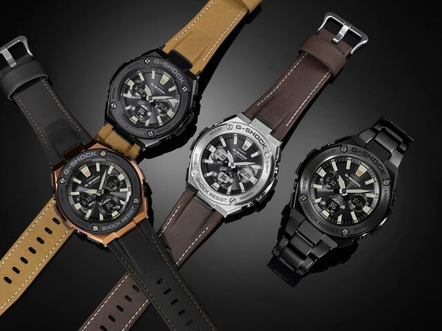 G-Shock G-STEEL Tough Leather Band: Street Vintage Style