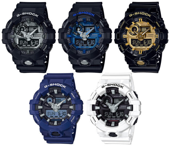 G-Shock GA-710-1AJF GA-710-1A2JF GA-710GB-1AJF GA-700-2AJF GA-700-7AJF