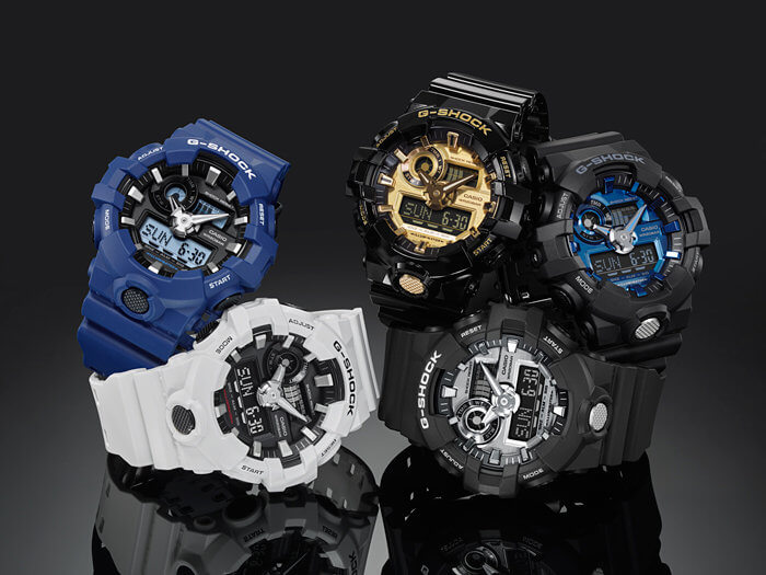 G-Shock GA-710 Garish Color Series with Metallic Face