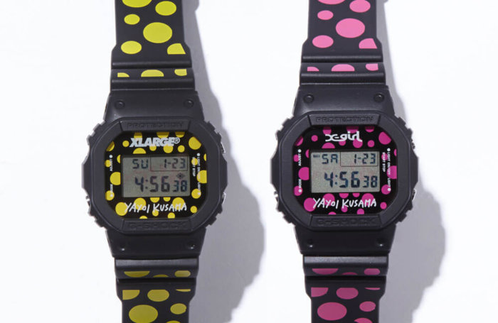 Yayoi Kusama x XLARGE x X-girl x G-Shock DW-5600 Pair