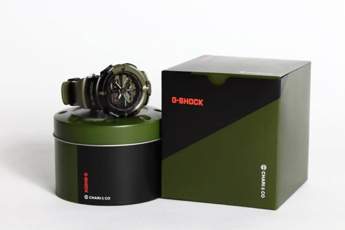 Chari & Co x G-Shock GA500K-3A  Collaboration Watch and Box