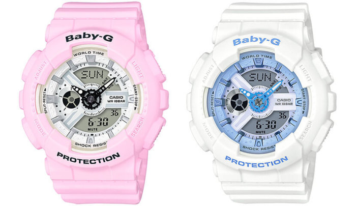 Casio Baby-G BA110BE-4 & BA110BE-7 Beach Color Pastel Series