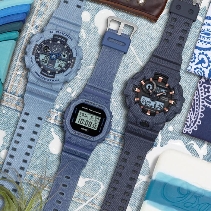 Casio G-Shock and Baby-G DE Denim Series