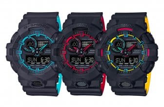 G-Shock GA-700SE-1A2 GA-700SE-1A4JF GA-700SE-1A9JF Layered Neon Colors Thumbnail