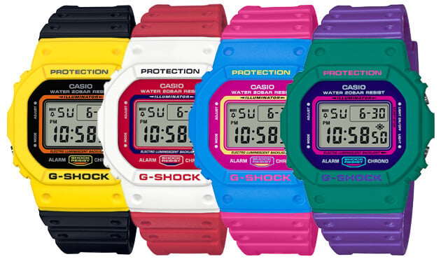 G-Shock DW-5600TB Throwback '80s Street Fashion Colors