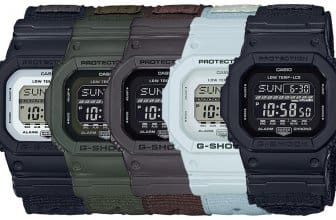 G-Shock G-LIDE Cloth Band GLS-5600CL-1JF GLS-5600CL-3JF GLS-5600CL-5JF GLS-5600CL-7JF GLS-5600WCL-1JF