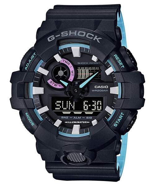 G-Shock GA-700PC-1A Neon Blue