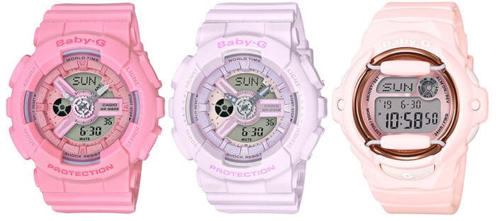 Casio Baby-G Pink Bouquet Collection BA-110-4A1 BA-110-4A2 BG-169G-4B