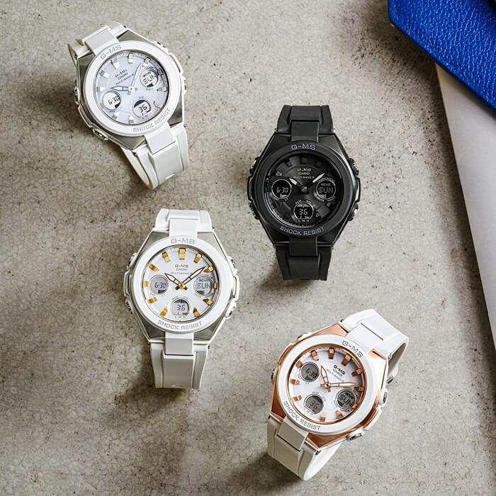 New Baby-G MSG-W100 Series & G-Shock GST-W300-7A